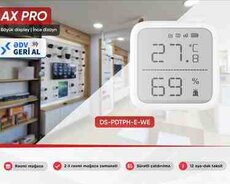 Hikvision simsiz temperatur və rütubət sensoru  DS-PDTPH-E-WE  AX Hybrid Pro