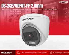 Daxili analoq gecə rəngli görüntülü Hikvision DS-2CE70DF0T-PF 2.8mm