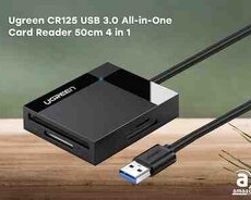 Ugreen CR125 USB 3.0 All-in-One Card Reader 50cm 4in1, 30333