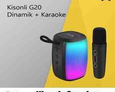 Bluetooth dinamik Kisonli G20 Speaker + Karaoke