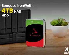 Seagate IronWolf 4TB NAS Internal Hard Drive HDD  3.5 Inch SATA 6Gbs 7200 RPM 256MB Cache for RAID