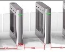 Turniket Sistemi-Bridge style tripod turnstile (şüşəli kompl