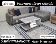 Künc divan sifarişlə hazırlanır 