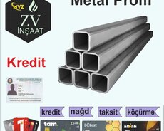 Profil, Polad, 1 m, 1,5 mm, Ödənişli çatdırılma, Kredit var