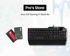 Klaviatura Asus TUF Gaming K1 Black Ru (90MP01X0-BKRA00)