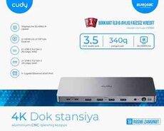 4K MacBook ekran genişləndirici Cudy CS700 Docking Station