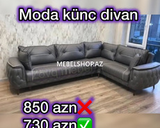 Moda künc divan boz reng endirim