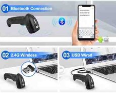 Barkod oxuyucusu Bluetooth 2D Scaner