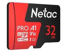 Yaddaş kartı Microsd NETAC 32GB CLASS10, 100MBs