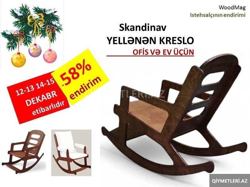 Yellənən kreslo Skandinav Yellənən kreslo Skandinav